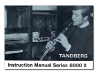Tandberg 6000-X - Owners Manual 